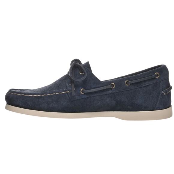 Sebago Mens Portland Roughout Loafers US 10 M Navy Suede Lace Up NWOB - Picture 1 of 13
